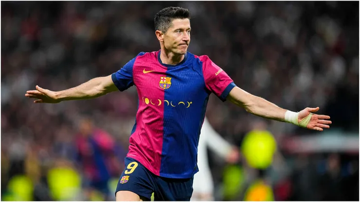 Robert Lewandowski of FC Barcelona
