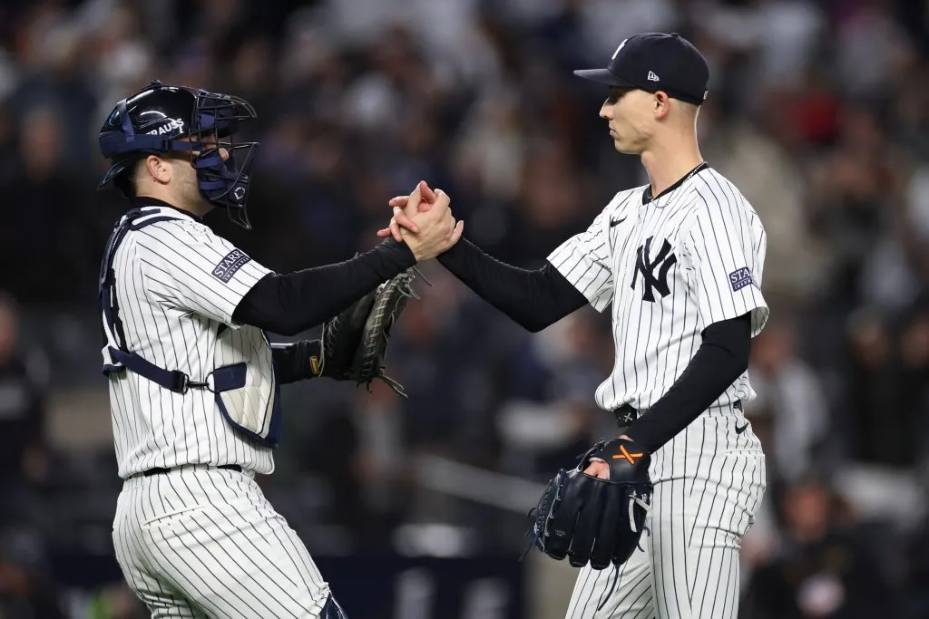 Pitcher Luke Weaver #30 of the New York Yankees