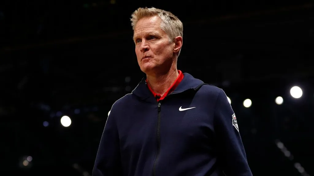 Steve Kerr Assistant Coach of the USA National Team during game two of the International Basketball series in 2019. (Source: Daniel Pockett/Getty Images)