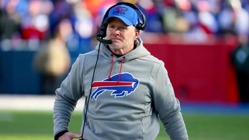 Head coach Sean McDermott of the Buffalo Bills looks on against the Miami Dolphins during the second quarter of the game in 2023. (Source: Timothy T Ludwig/Getty Images)