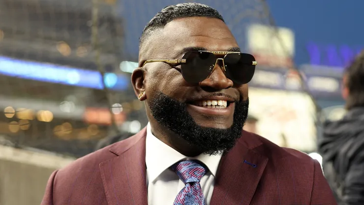 David Ortiz looks on druing Game Three of the 2024 World Series on October 28, 2024 in New York City.