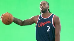 Los Angeles, California, USA: Los Angeles Clippers Kawhi Leonard 2 attends the LA Clippersâ€⠢ Media Day at Intuit Dome, Monday, September 30, in Inglewood, Calif.