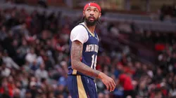 Brandon Ingram 14 of the New Orleans Pelicans looks on during the first half against the Chicago Bulls at the United Center on December 2, 2023 in Chicago, Illinois.