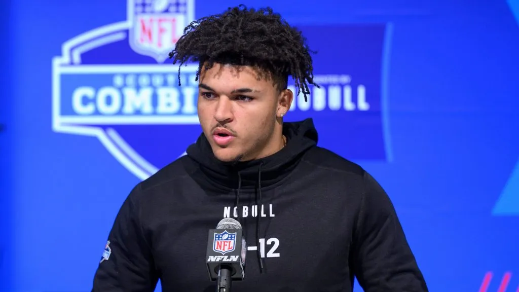 Isaac Guerendo, running back for the San Francisco 49ers