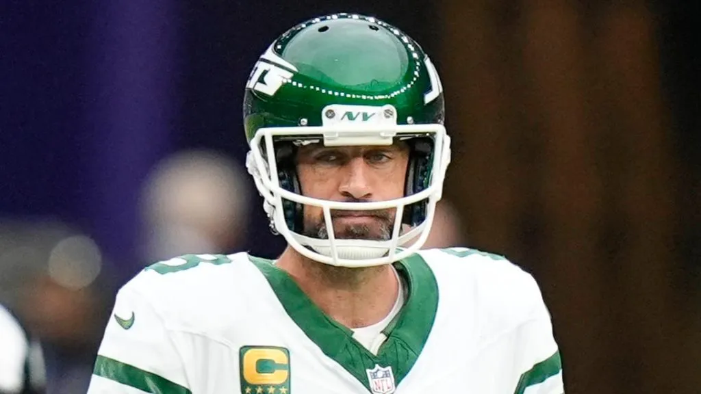 Aaron Rodgers, quarterback for the New York Jets