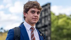 Arch Manning of the Texas Longhorns at DKR-Memorial Stadium.