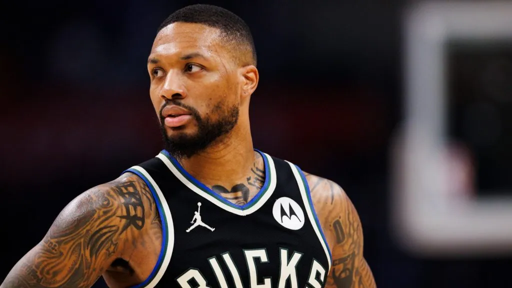 Milwaukee Bucks guard Damian Lillard (0) during an NBA, Basketball Herren, USA basketball game against the LA Clippers on March 10, 2024. (Source: IMAGO / Icon Sportswire)
