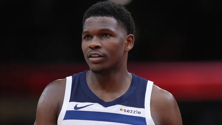 Anthony Edwards of the Minnesota Timberwolves during an NBA game.