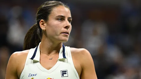 Emma Navarro (USA) during her semi final round match at the 2024 US Open.