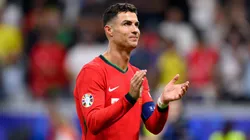 Cristiano Ronaldo of Portugal celebrates after a win.