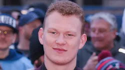 Atlantic Division forward Brady Tkachuk of the Ottawa Senators (7) who is from St. Louis during the National Hockey League Red Carpet for the All Star Weekend held at the Enterprise Center in St. Louis City, MO