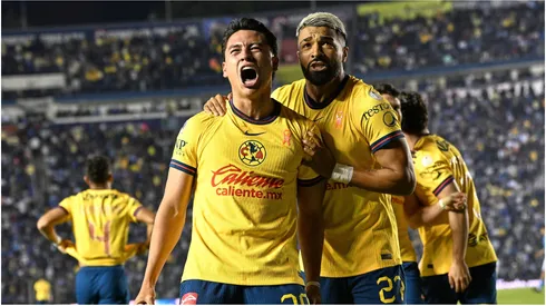 Ramon Juarez celebrates his goal 1-3 of America