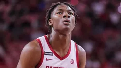 Arkansas Razorbacks forward Adou Thiero