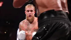 (L-R) Jake Paul and Mike Tyson fight during LIVE On Netflix: Jake Paul vs. Mike Tyson at AT&T Stadium on November 15, 2024 in Arlington, Texas.