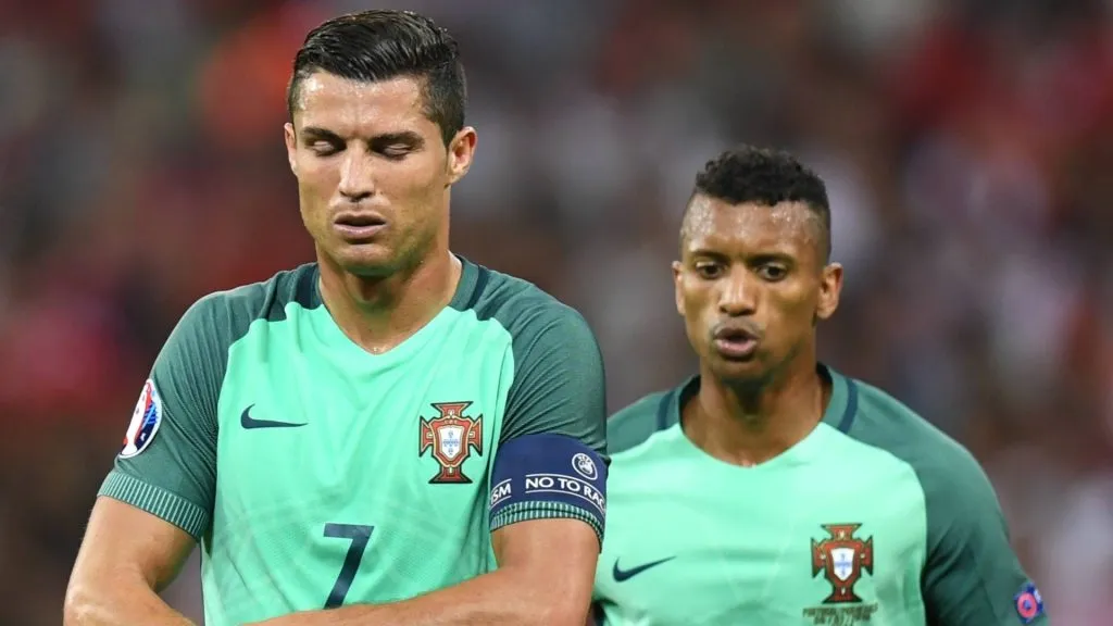 Euro 2016 in France, semifinal in Lyon, Portugal 2-0 Wales, Cristiano Ronaldo (Portugal), Nani (Portugal), 06.07.2016