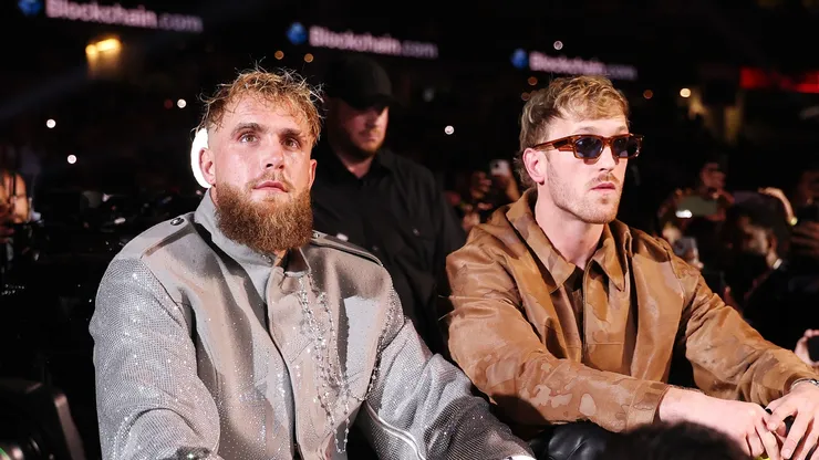ake Paul and Logan Paul enter during LIVE On Netflix: Jake Paul vs. Mike Tyson at AT&T Stadium on November 15, 2024 in Arlington, Texas.