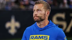Los Angeles Rams head coach Sean McVay walks on the field before his game against the New Orleans Saints during an NFL, American Football Herren, USA regular season game in New Orleans, Louisiana USA on December 1, 2024.