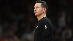 Head coach JJ Redick of the Los Angeles Lakers during the first half of the Emirates NBA Cup game at Footprint Center