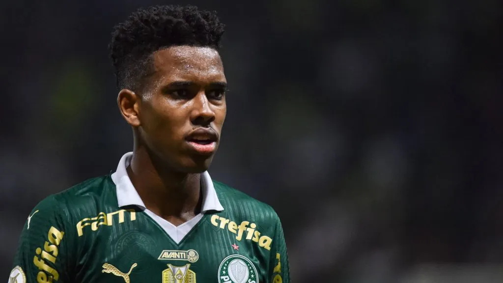 Estevao, Palmeiras player during the game between Palmeiras and Botafogo at Allianz Parque in Sao Paulo, Brazil, the match is valid for the Brazilian Championship Series A