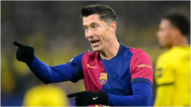 Robert Lewandowski of Barcelona