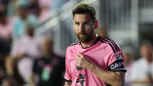 Lionel Messi of Inter Miami looks on during a match against Atlanta United