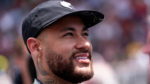 Neymar on the starting grid before the 2023 FIA Formula 1 Spanish Grand Prix at Circuit de Barcelona-Catalunya in Montmelo near Barcelona, Spain.