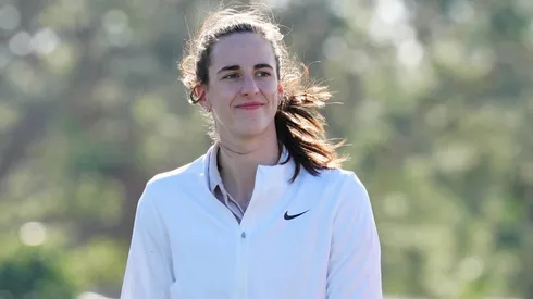 Caitlin Clark of Indiana Fever attends the LPGA pro-am