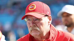 Kansas City Chiefs head coach Andy Reid during an NFL, American Football Herren, USA football game between the Kansas City Chiefs and the Carolina Panthers on November 24, 2024 at Bank of America Stadium in Charlotte, N.C.