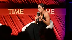 Caitlin Clark speaking during 2024 A Year in TIME's dinner