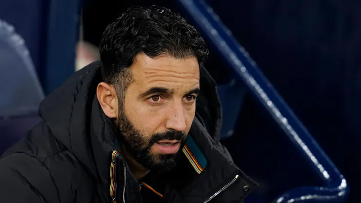 Rubem Amorim manager of Manchester United, ManU during the Premier League match at the Etihad Stadium, Manchester.