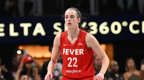 Indiana Fever star Caitlin Clark during a WNBA match