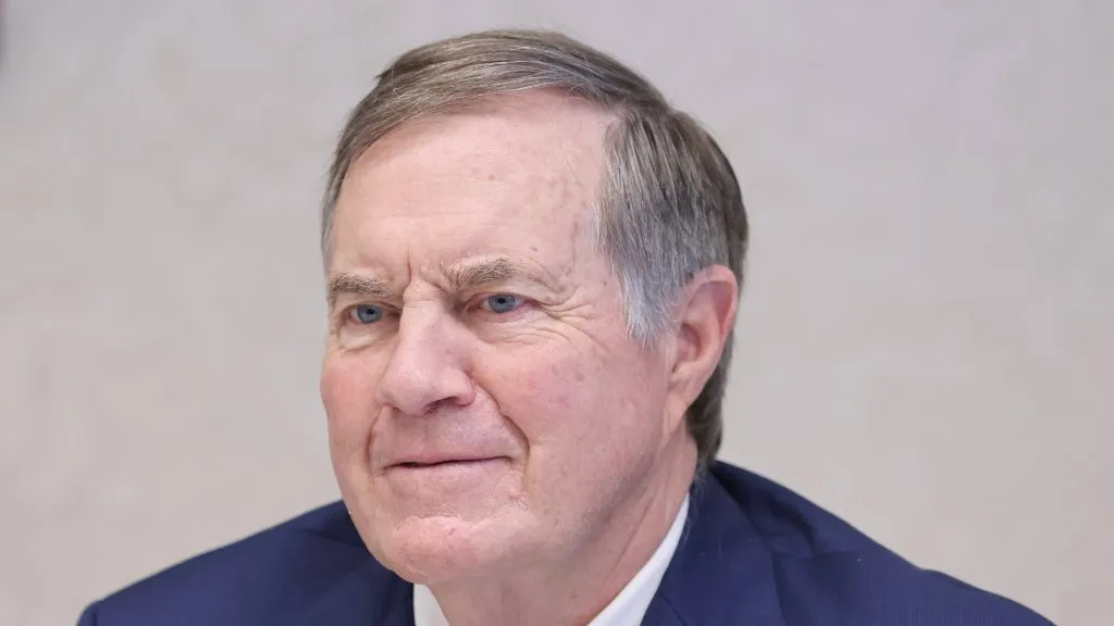 Bill Belichick during a meeting with Prime Minister of Croatia Andrej Plenkovic at Banski dvori, in Zagreb, Croatia, on June 3, 2024.