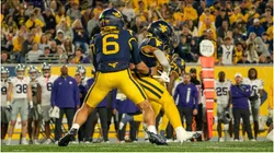 Garrett Greene during the West Virginia University Mountaineers