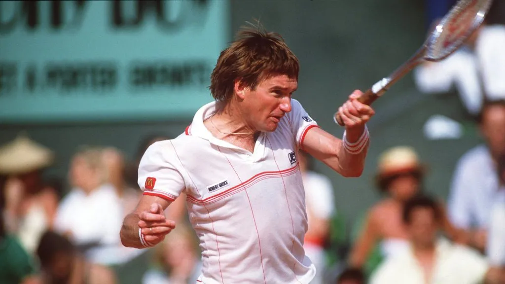 Jimmy Connors during Roland Garros. (UK/ALLSPORT)