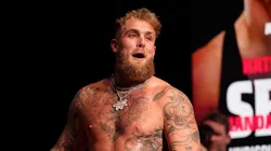 Jake Paul attends the weigh-in for LIVE on Netflix: Jake Paul vs. Mike Tyson