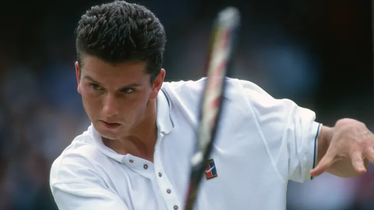 Richard Krajicek during 1996 Wimbledon.