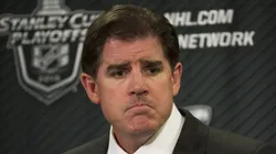 Former Nashville Predators head coach Peter Laviolette addresses the media following his team s 4-3 double overtime loss to the Chicago Blackhawks on Wednesday at Bridgestone Arena in Nashville, TN.