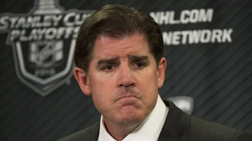 Former Nashville Predators head coach Peter Laviolette addresses the media following his team s 4-3 double overtime loss to the Chicago Blackhawks on Wednesday at Bridgestone Arena in Nashville, TN.