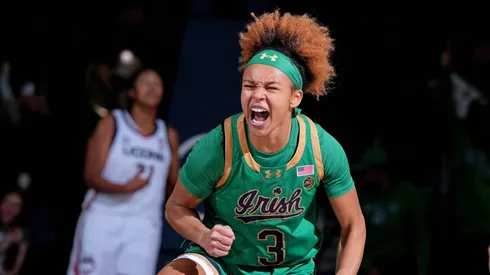Notre Dame Fighting Irish guard Hannah Hidalgo (3)