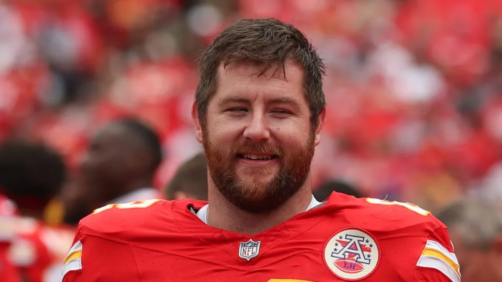 Joe Thuney (62) during an NFL preseason game between the Cleveland Browns and Kansas City Chiefs on Aug 26, 2023.