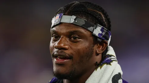 Lamar Jackson quarterback of the Baltimore Ravens