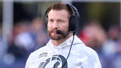 Los Angeles Rams head coach Sean McVay looks on during the NFL game between Los Angeles Rams and New England Patriots on November 17, 2024.