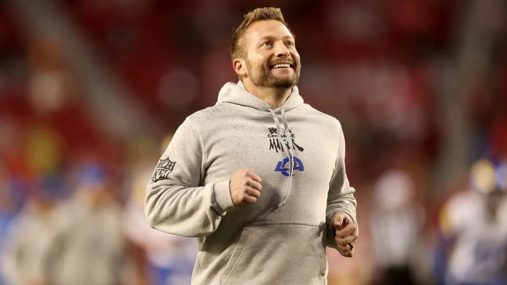 Head coach Sean McVay of the Los Angeles Rams looks on prior to the game against the San Francisco 49ers at Levi’s Stadium on December 12, 2024. (Source: Ezra Shaw/Getty Images)