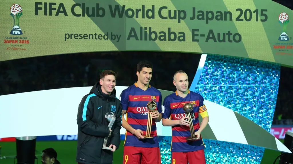 Lionel Messi, Luis Suarez, Andres Iniesta (Barcelona), DECEMBER 20, 2015 - FIFA Club World Cup Japan 2015.
