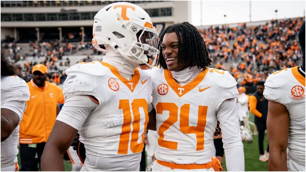 Tennessee Volunteers defensive back Jordan Matthews celebrates with wide receiver Mike Matthews – IMAGO / ZUMA Press Wire