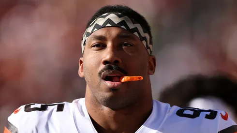Myles Garrett with the Cleveland Browns