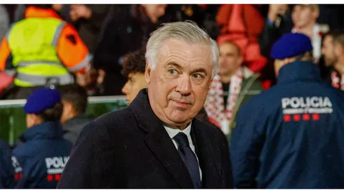 Spanish La Liga EA Sports soccer match Girona vs Real Madrid at Montilivi stadium in Girona, Spain, 07 december 2024 Ancelotti