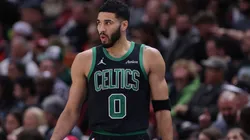 Jayson Tatum 0 of the Boston Celtics during the first half against the Chicago Bulls.