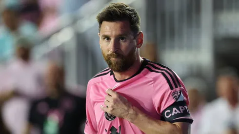 Lionel Messi of Inter Miami looks on