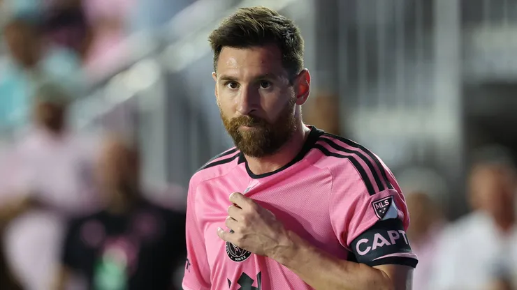 Lionel Messi of Inter Miami looks on